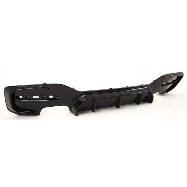 Fits BMW 1 Series F20 F21 LCI 2015-2019 Rear Bumper Diffuser Spoiler Quad Exhaust Gloss Black - image 2
