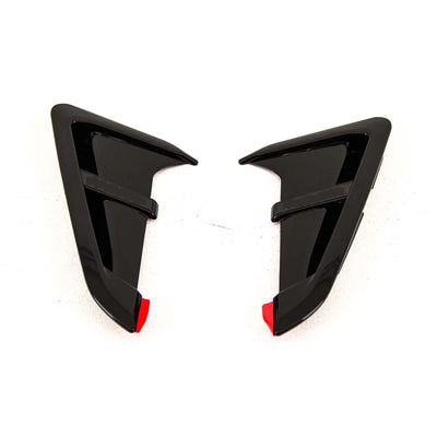 Fits BMW X4 G02 X3 G01 Front Wing Fender Side Vent Trim Cover M Look Pair Gloss Black - tradevehicleparts.co.uk