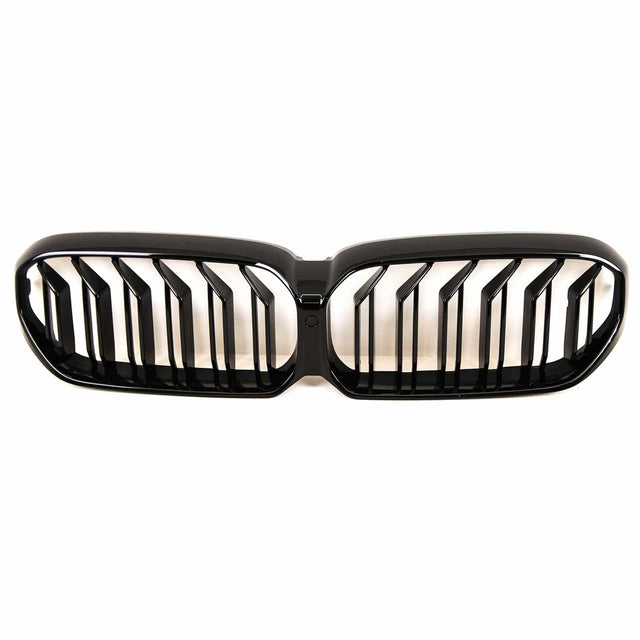 Fits BMW 5 Series G30 G31 LCI 2020-2023 Front Kidney Grilles Twin Double Slats Gloss Black - image 2