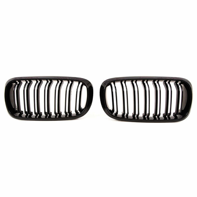 Fits BMW X5 F15 X6 F16 2013-2018 Front Kidney Grilles Twin Double Slats Gloss Black - image 2