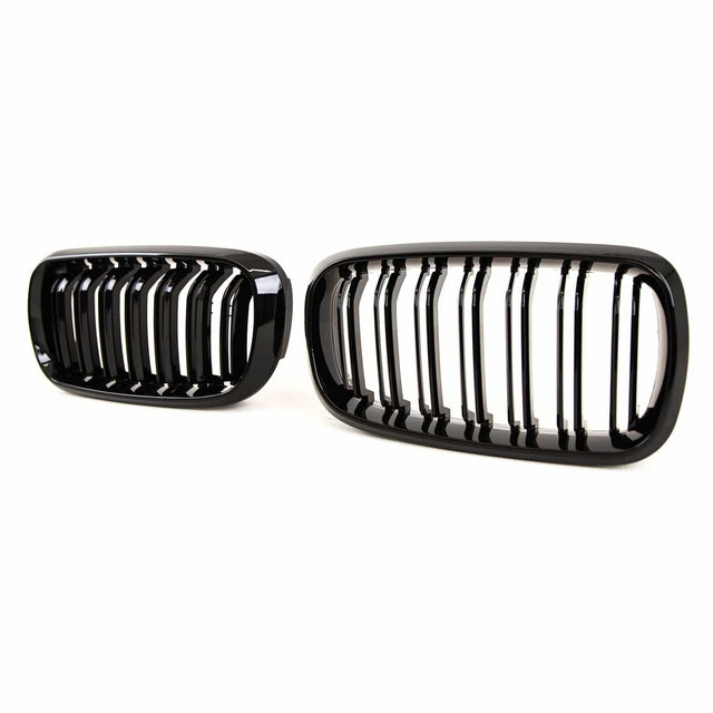 Fits BMW X5 F15 X6 F16 2013-2018 Front Kidney Grilles Twin Double Slats Gloss Black - image 4
