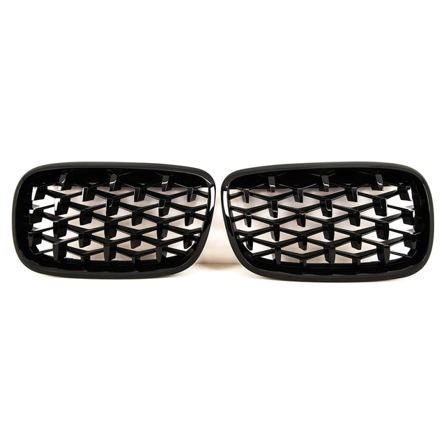 Fits BMW X5 E70 X6 E71 2007-2014 Front Kidney Grilles Gloss Black - image 2