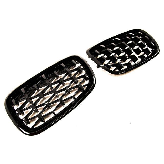 Fits BMW X5 E70 X6 E71 2007-2014 Front Kidney Grilles Gloss Black - image 5