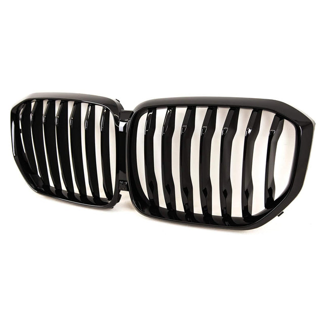 Fits BMW X5 G05 2019-2023 Front Kidney Grilles Single Slat Gloss Black - image 3