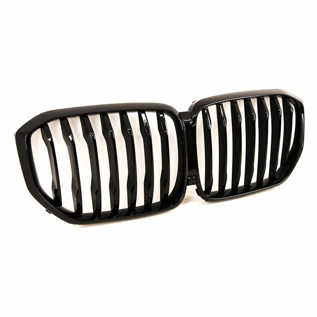 Fits BMW X5 G05 2019-2023 Front Kidney Grilles Single Slat Gloss Black - image 4