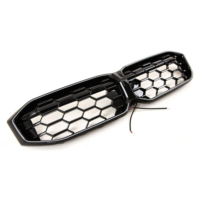 Fits BMW 3 Series G20 G21 LCI 2022- Front Kidney Grilles Gloss Black With LED Light - image 4