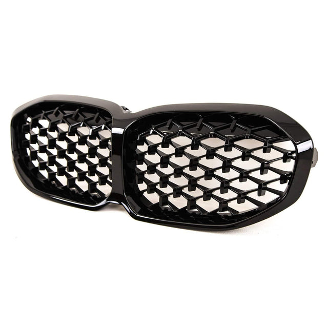 Fits BMW 1 Series F40 2019- Front Kidney Grilles Gloss Black - image 3