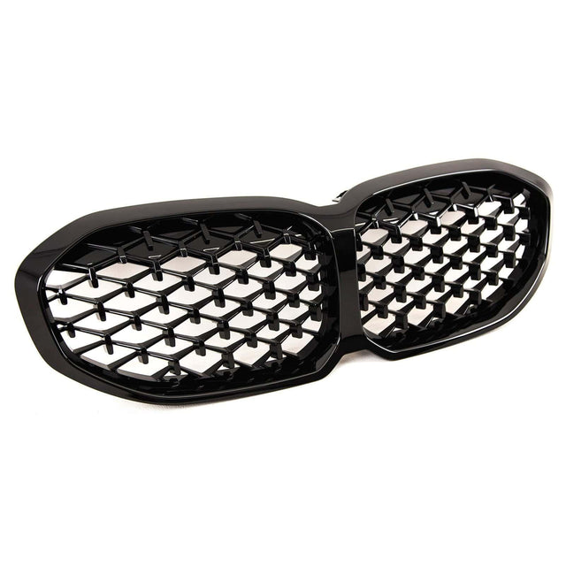 Fits BMW 1 Series F40 2019- Front Kidney Grilles Gloss Black - image 4