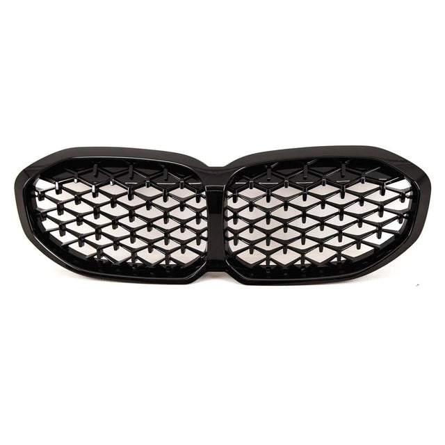 Fits BMW 1 Series F40 2019- Front Kidney Grilles Gloss Black - image 2