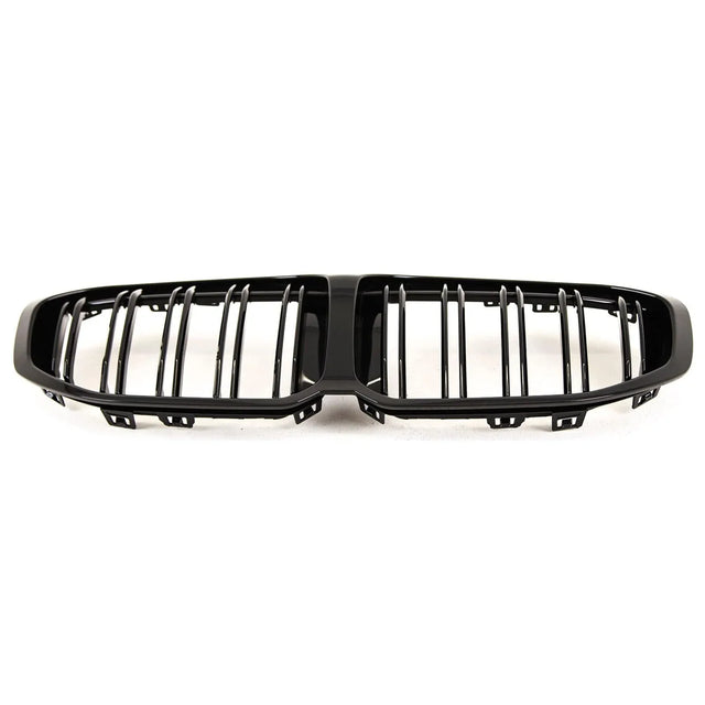 Fits BMW 1 Series F40 2019- Front Kidney Grilles Twin Double Slats Gloss Black - image 6
