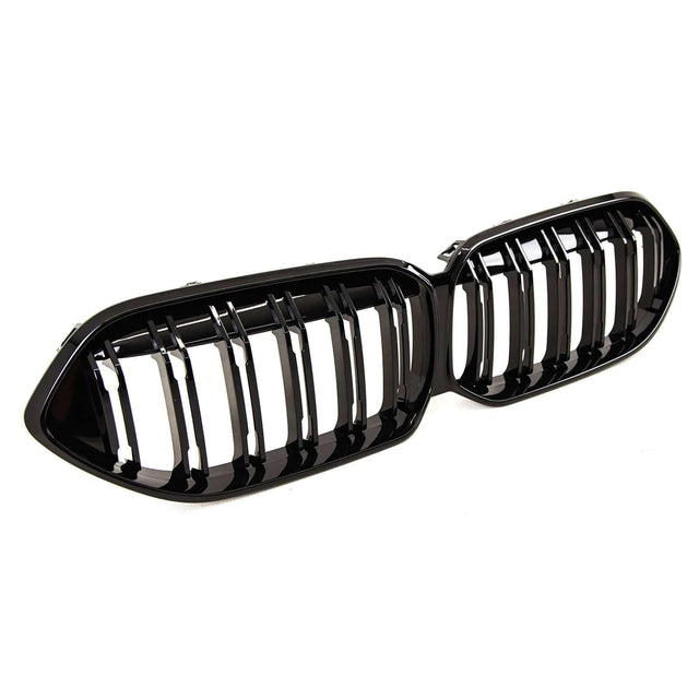 Fits BMW 2 Series F44 2019- Front Kidney Grilles Twin Slats Gloss Black - image 4