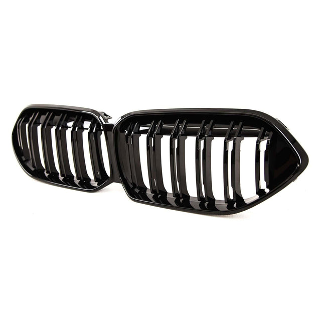 Fits BMW 2 Series F44 2019- Front Kidney Grilles Twin Slats Gloss Black - image 3