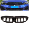 Fits BMW 3 Series G20 G21 2019-2022 Front Kidney Grilles Single Slats Gloss Black thumbnail