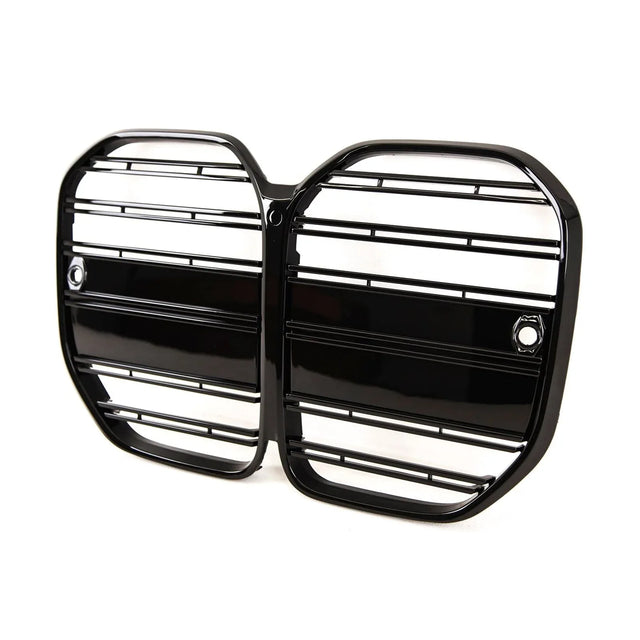 Fits BMW 4 Series G22 G23 2020- Front Kidney Grilles Twin Slats Gloss Black - image 3