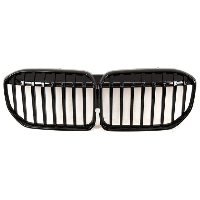 Fits BMW 7 Series G11 G12 LCI 2019- Front Kidney Grilles Single Slats Gloss Black - image 2