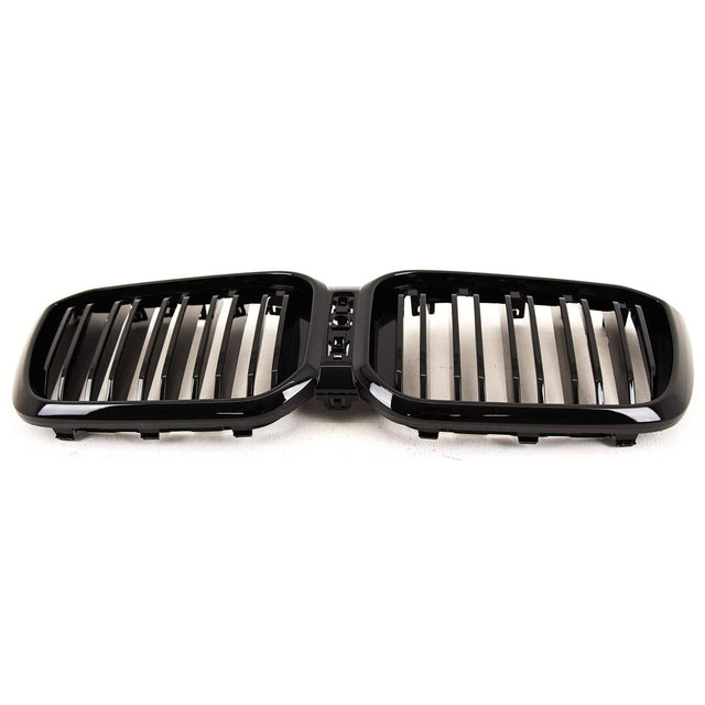 Fits BMW X3 G01 X4 G02 LCI 2021- Front Kidney Grilles Double Slats Gloss Black - image 5
