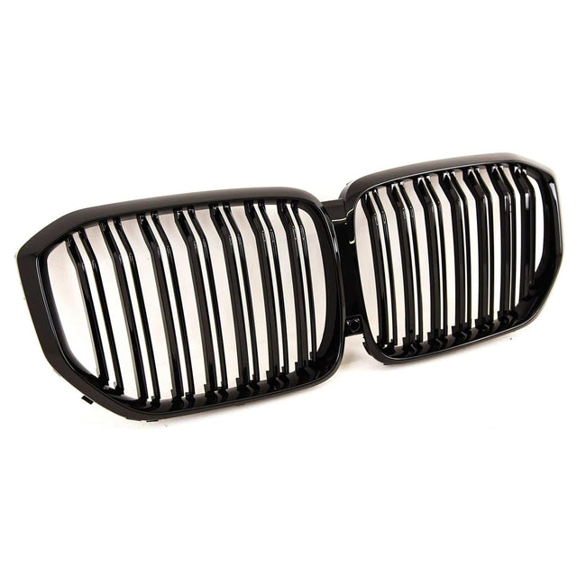 Fits BMW X5 G05 2019-2023 Front Kidney Grilles Double Slats Gloss Black - image 4