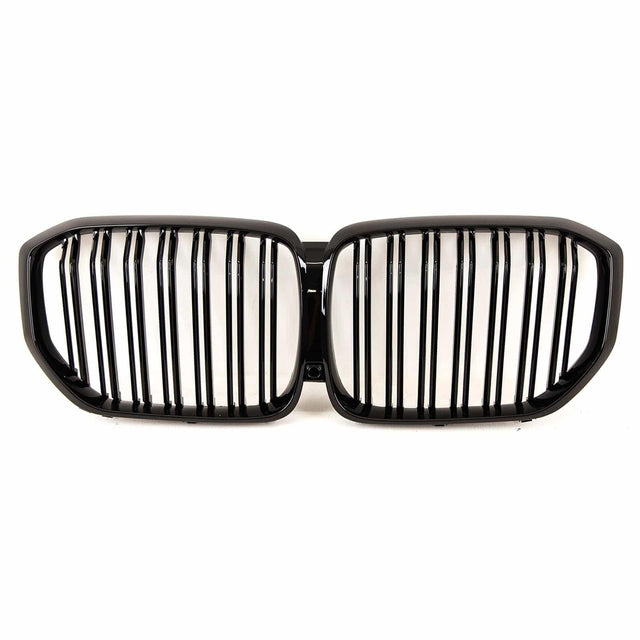 Fits BMW X5 G05 2019-2023 Front Kidney Grilles Double Slats Gloss Black - image 2
