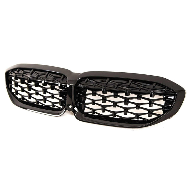 Fits BMW 3 Series G20 G21 2019-2022 Front Kidney Grilles Gloss Black - image 3