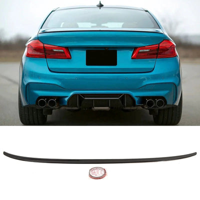 Fits BMW 5 Series G30 F90 2017-2023 Rear Boot Trunk Lip Spoiler M5 Style Gloss Black - tradevehicleparts.co.uk