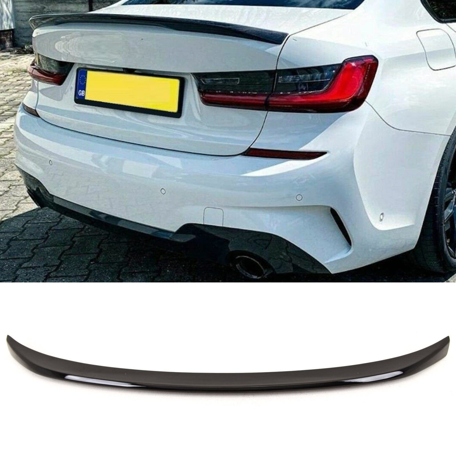 BM5513 Fits BMW 3 Series G20 G80 M3 Rear Trunk Boot Spoiler M Performance Style Gloss Black