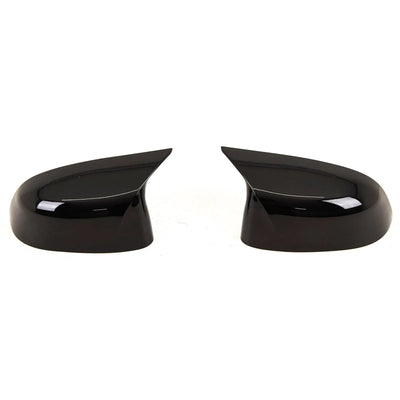 Fits BMW X3 X4 X5 X6 X7 G01 G02 G05 G06 G07 2018- Door Wing Mirror Covers Caps Pair M Style Gloss Black - tradevehicleparts.co.uk