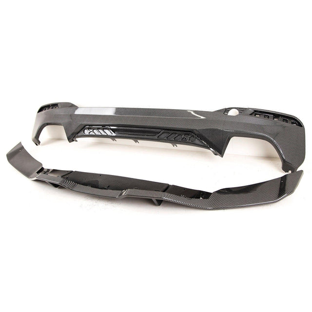 Fits BMW 5 Series G30 G31 2017-2023 Rear Bumper Diffuser Spoiler Carbon Look - image 5