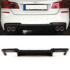 Fits BMW 5 Series F10 F11 2010-2016 Rear Bumper Quad Exhaust Diffuser Mat Black thumbnail