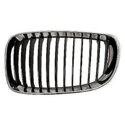 Fits BMW 1 E81 E82 E87 E88 2007-2011 Front Kidney Grille Passenger Side Chrome Frame 12 Slats Black