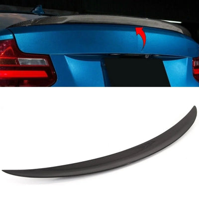 Fits BMW 2 F22 M2 F87 Real Carbon Fibre Trunk Boot Lip Spoiler M Performance Style - tradevehicleparts.co.uk