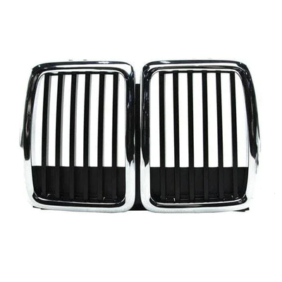 Fits BMW 3 E30 1983-1990 Front Centre Black & Chrome Kidney Grille Saloon Estate Coupe