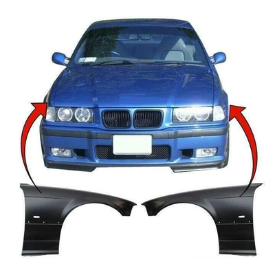 Fits BMW 3 E36 Coupe 1996-1998 Front Wing Primed Pair Left & Right With Hole
