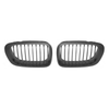 Fits BMW 3 E46 2 Door 1998-2003 Front Kidney Grille Black Pair Not M3 thumbnail