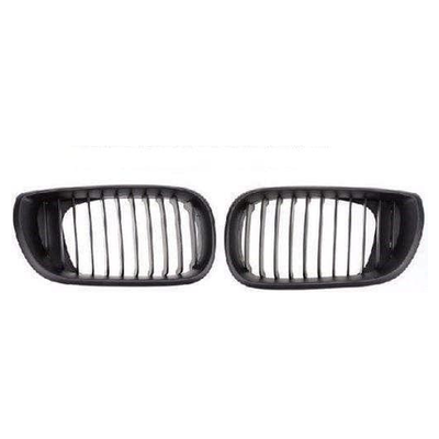 Fits BMW 3 E46 Saloon & Estate 2001-2005 Front Kidney Grille Black Pair Left+Right