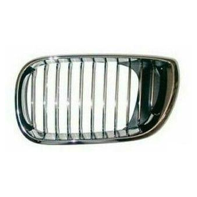 Fits BMW 3 E46 Saloon / Estate 2001-2005 Kidney Grille Full Chrome Passenger Side