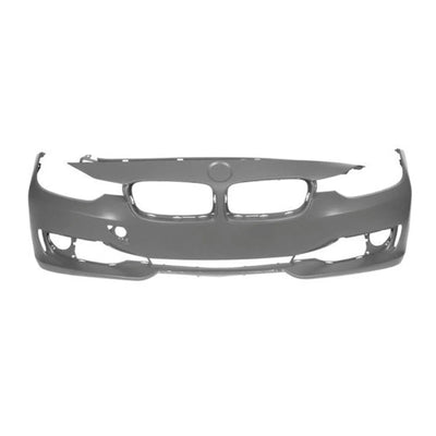 Fits BMW 3 F30 2012-2015 Front Bumper Primed No Pdc & Washer Holes Sport/Modern - tradevehicleparts.co.uk
