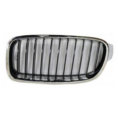Fits BMW 3 F31 Estate 2012- Kidney Grille Black & Chrome Luxury Passenger Side
