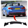 Fits BMW 4 Cabrio 2014- Rear Bumper Spoiler Diffuser Twin Exhaust Hole Single Pipe thumbnail