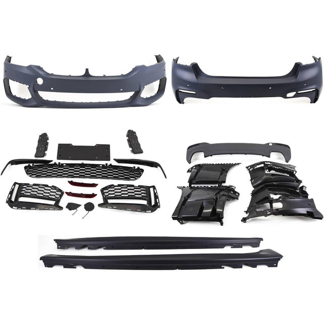 Fits BMW 5 G30 Full Body Kit Front Rear Bumper Diffuser Side Skirt New - image 2