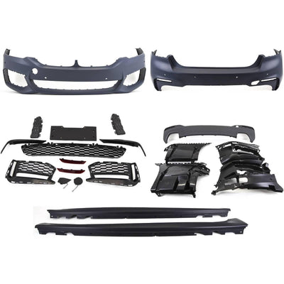 Fits BMW 5 G30 M Sport Style Full Body Kit Front Rear Bumper Diffuser Side Skirt New - tradevehicleparts.co.uk