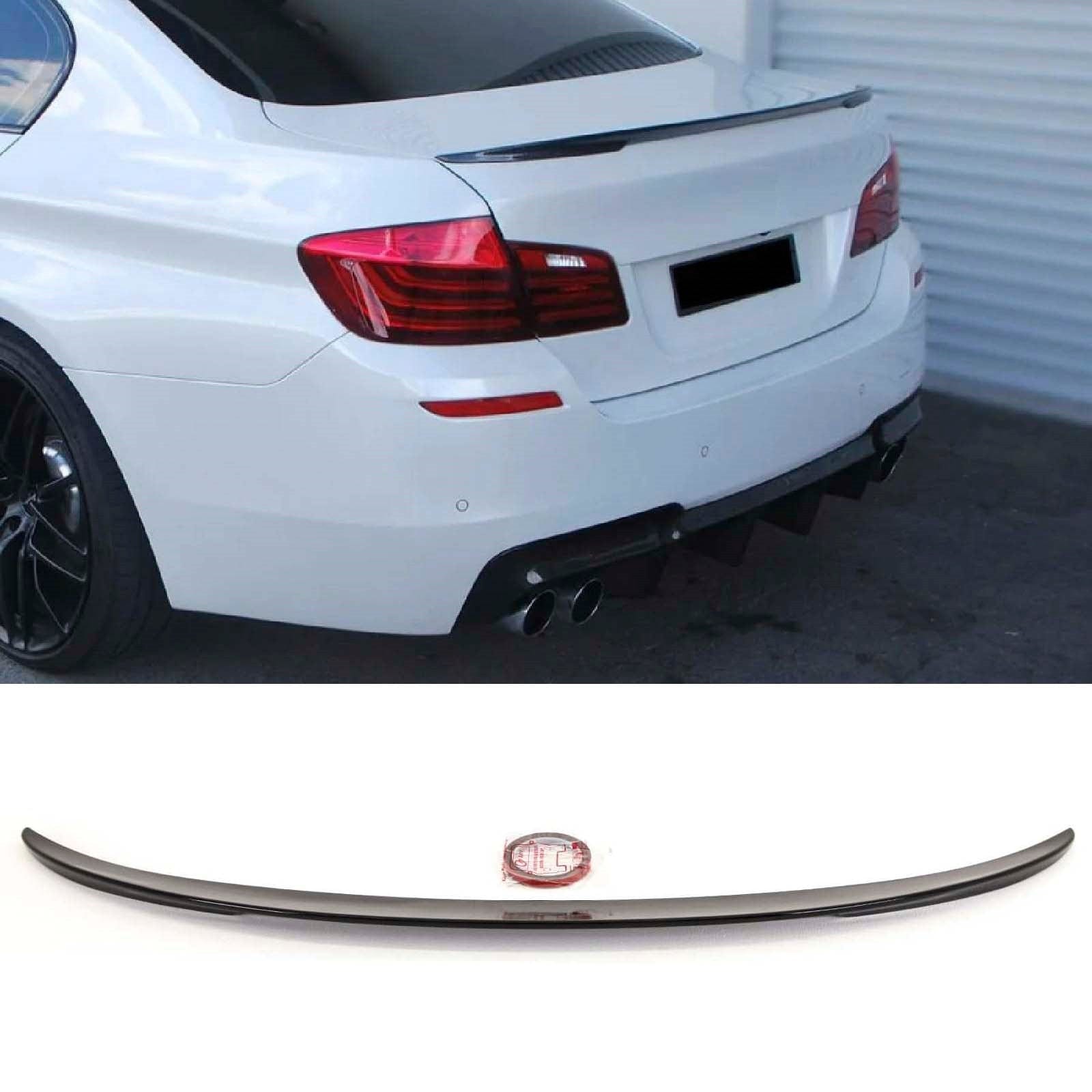 BMW 5 Series F10 M Performance Rear Trunk Boot Lip Spoiler Gloss Black New