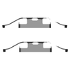 Textar Brake Caliper Accessory Fitting Kit Full Set Rear Axle 82077100 thumbnail