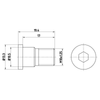 Textar Brake Disc Bolt Screw Front Or Rear M10 Set Of 2 TPM0007 Mintex thumbnail
