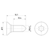 Textar Brake Disc Bolt Screw Front Or Rear M6 Set Of 2 TPM0008 Mintex thumbnail