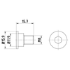 Textar Brake Disc Bolt Screw Front Or Rear M8 Set Of 2 TPM0003 Mintex thumbnail