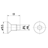Textar Brake Disc Bolt Screw Front Or Rear M8 Set Of 2 TPM0004 Mintex thumbnail