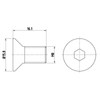 Textar Brake Disc Bolt Screw Front Or Rear M8 Set Of 2 TPM0006 Mintex thumbnail