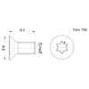 Textar Brake Disc Bolt Screw Rear M10 Set Of 2 TPM0016 Mintex thumbnail
