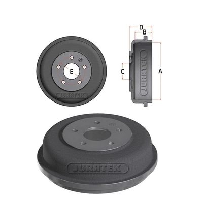 Juratek Braking Brake Drum Rear JDR044