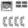 Mintex Brake Pad Accessory Fitting Kit Full Set Front Or Rear Axle MBA1812 thumbnail